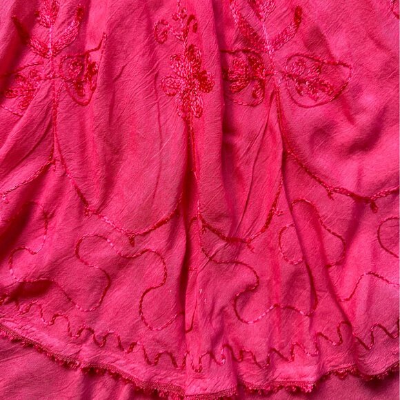 Boho Hippie Embroidered Loose Festival Dress. - Picture 3 of 7